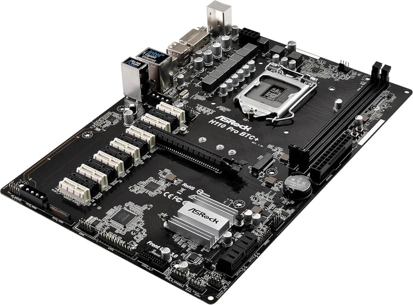 ASRock H110 Pro BTC+ 13GPU Mining Motherboard Cryptocurrency