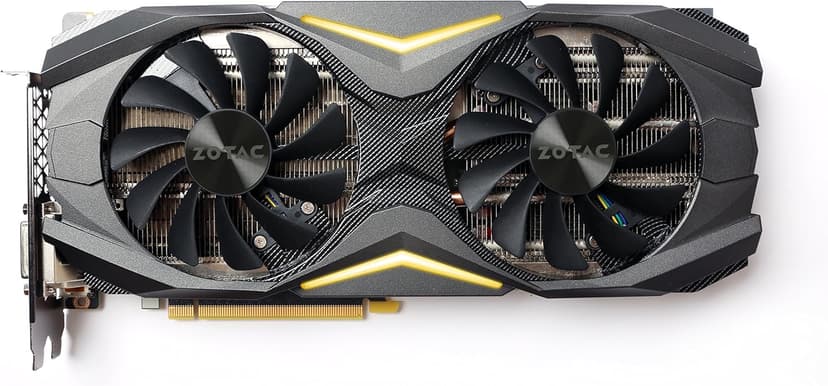 ZOTAC GeForce GTX 1080 AMP! Edition, ZT-P10800C-10P, 8GB GDDR5X Ice Storm Cooling, Metal Wraparound Carbon ExoArmor exterior, Ultra-wide 100mm Fans Gaming Graphics Card
