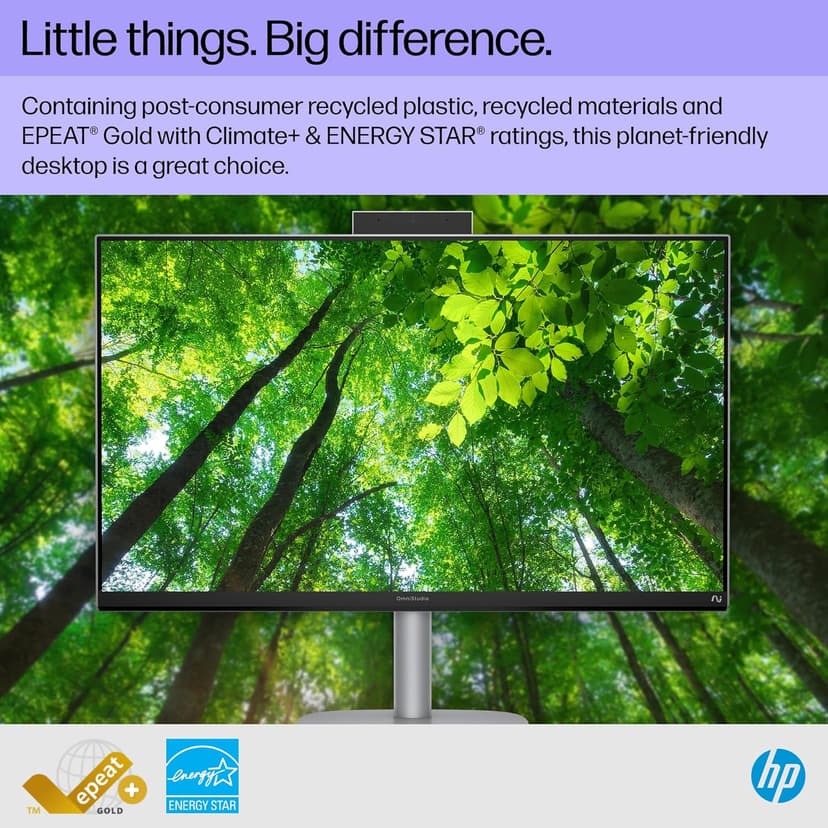 HP OmniStudio X 27 inch All-in-One Desktop AI PC, FHD Touchscreen, Intel Core Ultra 7 256V, 16 GB RAM, 2 TB SSD, Intel Arc Graphics 140V, Windows 11 Home, Copilot Plus, 27-cs1010