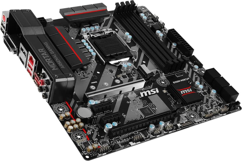 MSI Gaming Intel B250 LGA 1151 DDR4 HDMI VR Ready micro-ATX Motherboard (B250M MORTAR)