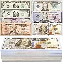 210 PCS Prop Money Number Learning Play Education Toys for Girls Boys,Develops Early Math Skills,Prop Money for Board Game, Moive, Magic