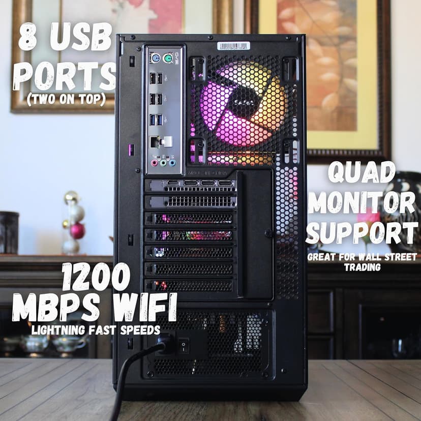 The Horizon Extreme I7 RTX Gaming Desktop PC || i7 E5-2699V3 18-Core || RTX 5060 TI || 64GB RAM || SSD + 4TB HHD || 650 W 80+ Gold Power Supply || 1200 Mbps WiFi Ready || Windows 11 Pro