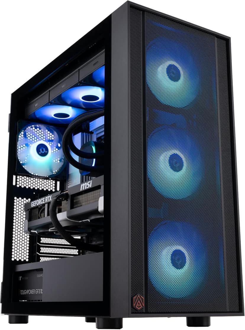 ADVANCED BATTLESTATIONS ABS Eurus Ruby Gaming PC - Windows 11 - AMD Ryzen 7 9800X3D - GeForce RTX 5090 - DLSS 4 - AI-Powered Performance - 32GB DDR5 6400MHz - 2TB M.2 NVMe SSD - ER9800X3D50903