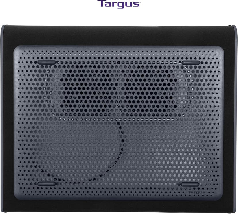Targus 17 Inch Dual Fan Lap Chill Mat - Soft Neoprene Laptop Cooling Pad for Heat Protection, Fits Most 17" Laptops and Smaller - USB-A Connected Dual Fans for Heat Dispersion (AWE55US)