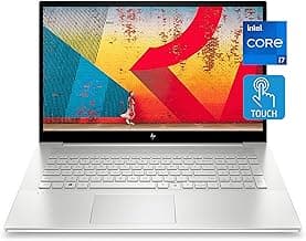 HP Envy 17 Laptop, 11th Gen Intel Core i7-1165G7, 12 GB RAM, 1 TB SATA Hard Drive & 256 GB SSD Storage, 17.3-inch Full HD IPS Touchscreen, Windows 10 Home, HD Webcam, Audio by B&O (17-cg1010nr, 2021)