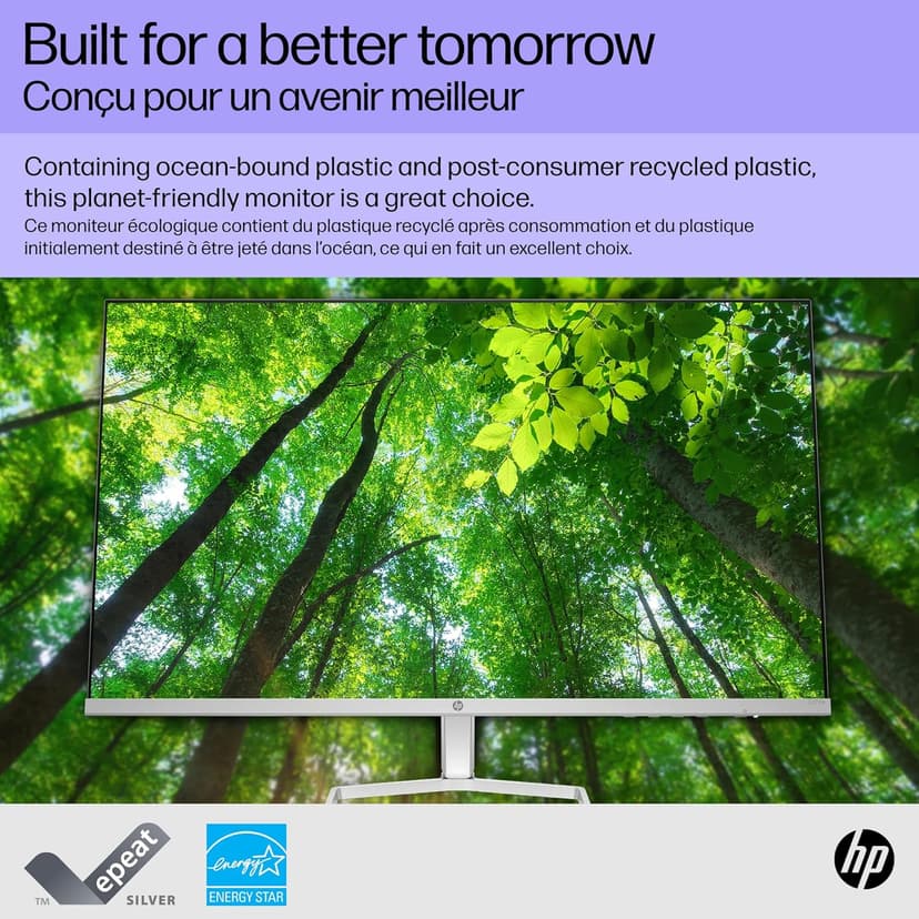 HP Series 5 27 inch FHD Monitor, Full HD Display (1920 x 1080), IPS Panel, 99% sRGB, 1500:1 Contrast Ratio, 300 nits, Eye Ease with Eyesafe Certification, 527sw (2024)