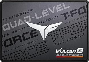 TEAMGROUP T-Force Vulcan Z 1TB SLC Cache 3D NAND QLC 2.5 Inch SATA III Internal Solid State Drive SSD (R/W Speed up to 550/470 MB/s) T253TY001T0C101
