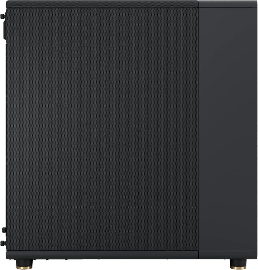 Fractal Design North - Genuine Walnut Wood Front - Mesh Side Panels - Two 140mm Aspect PWM Fans Included - Type C USB - ATX Airflow Mid Tower PC Gaming Case,Charcoal Black