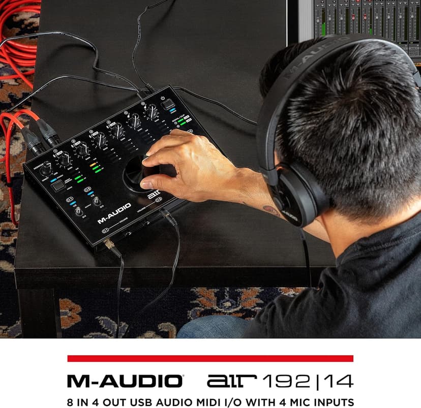 M-Audio AIR 192x14 - USB Audio Interface for Studio Recording with 8 In and 4 Out, MIDI Connectivity, and Software from MPC Beats and Ableton Live Lite