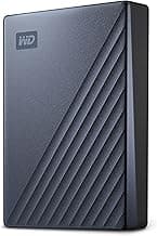 WD 5TB My Passport Ultra, Blue, Portable External Hard Drive, backup software with defense against ransomware, and password protection, USB-C and USB 3.1 - WDBFTM0050BBL-WESN