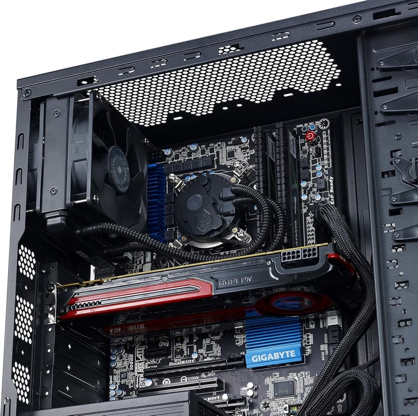 Cooler Master N400 - Mid Tower Computer Case with Fully Meshed Front Panel (NSE-400-KKN2)
